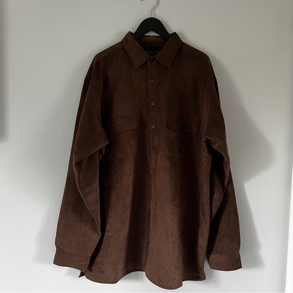 NWOT George Foreman Suede style shirt